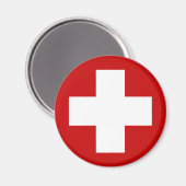 Aimant Rond-point d'urgence de la Croix-Rouge suisse (Recto/Verso)