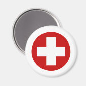 Aimant Rond-point d'urgence de la Croix-Rouge suisse (Recto/Verso)