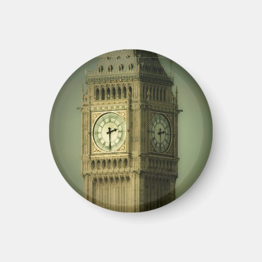 Aimant Rond pour Réfrigérateur Big Ben (Devant)