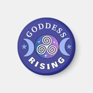 Aimant Rond « Purple Goddess Rising »