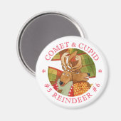 Aimant rond RÉINDEUR CUPIDE COMET (Recto/Verso)
