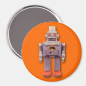 Aimant rond Robot Jouet (Recto/Verso)