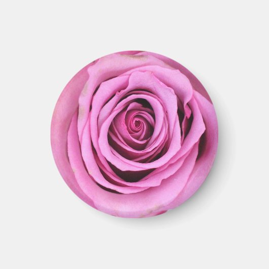 Aimant rond rose (Devant)