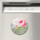 Aimant rond Rose à accent français (In Situ (Lave-vaisselle))