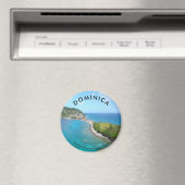 Aimant rond standard de 2¼ pouces - DOMINICA (In Situ (Lave-vaisselle))