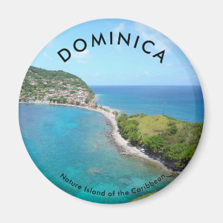 Aimant rond standard de 2¼ pouces - DOMINICA
