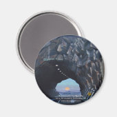 Aimant rond "Tunnelvision" (Recto/Verso)