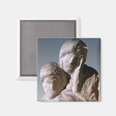 Aimant Rondanini Pieta, détail des têtes du Christ (Recto/Verso)