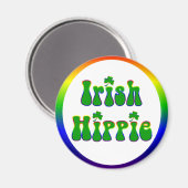 Aimant Ronde hippie irlandaise (Recto/Verso)