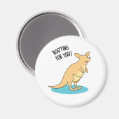 Aimant Roo Ting Pour Vous Drôle Kangaroo Pun (Recto/Verso)
