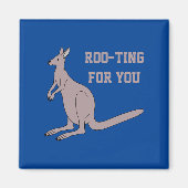 Aimant Roo-ting pour vous mignon Aussie Funny Kangaroo Pu (Devant)