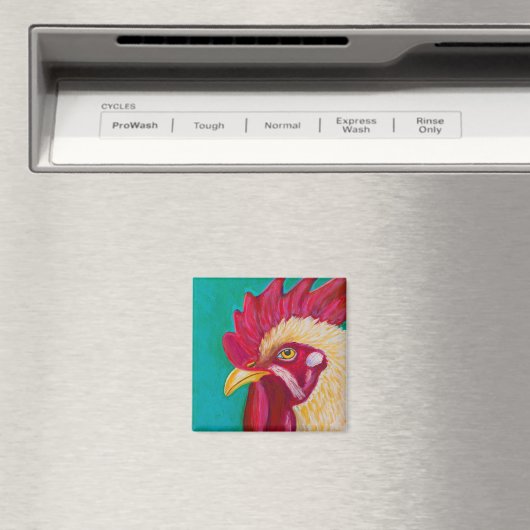 Aimant Rooster blanc (In Situ (Lave-vaisselle))