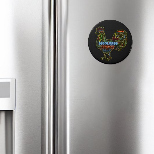 Aimant Rooster de DeColores Cursillo Mot Cloud