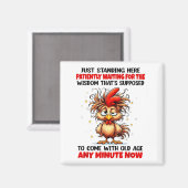 Aimant Rooster Just Standing Here Patiently Waiting For T (Recto/Verso)