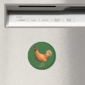 Aimant Rooster orange coloré (In Situ (Lave-vaisselle))