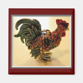 Aimant Rooster rouge