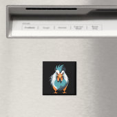 Aimant Rooster Vector Art avec des couleurs vives (In Situ (Lave-vaisselle))