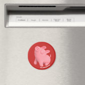 Aimant Rosa the Pig is Sno (In Situ (Lave-vaisselle))