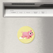 Aimant Rosa the Pig love Running (In Situ (Lave-vaisselle))