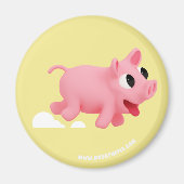 Aimant Rosa the Pig love Running (Devant)