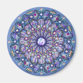 Aimant Rosace bleue (Devant)