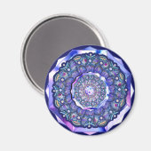 Aimant Rosace bleue (Recto/Verso)