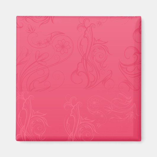 Aimant rose Abstrait (Devant)
