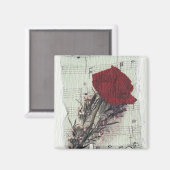Aimant <Rose and Music>par Kim Koza 2 (Recto/Verso)