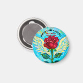 Aimant Rose Ange sympathie (Recto/Verso)