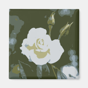 Aimant Rose Blanche
