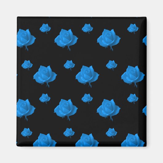 Aimant Rose bleu (Devant)