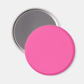 Aimant Rose brillant (couleur unie) (Recto/Verso)