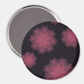 Aimant Rose, cool, tendance, abstraction de fleurs modern (Recto/Verso)