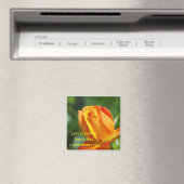 Aimant Rose coucher de soleil - Amour (In Situ (Lave-vaisselle))