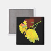 Aimant Rose cubiste (Recto/Verso)