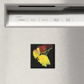 Aimant Rose cubiste (In Situ (Lave-vaisselle))