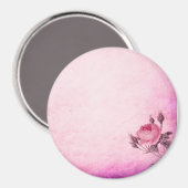 Aimant Rose de la Saint Valentin (Recto/Verso)