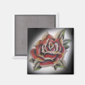 Aimant rose de la vieille école (Recto/Verso)