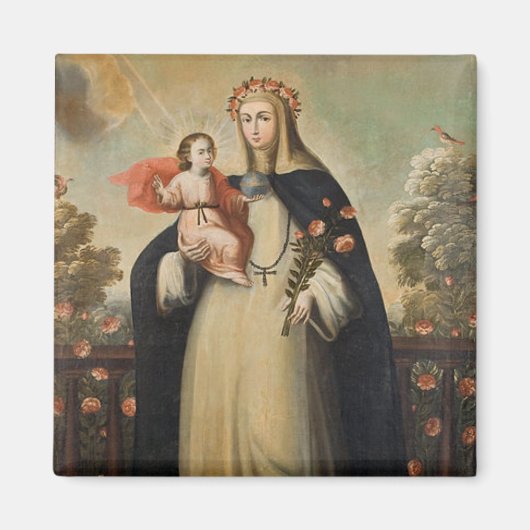 Aimant Rose de Lima avec l'enfant Jésus (Devant)