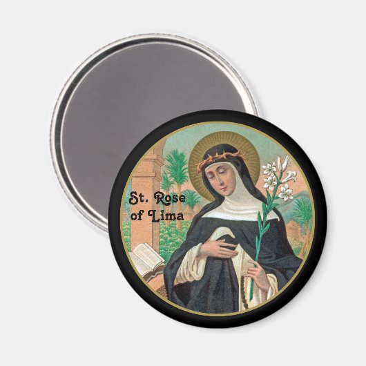 Aimant Rose de Lima (Détail; K 48) (Recto/Verso)