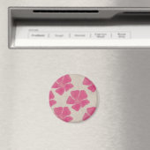 Aimant rose de motif de fleur (In Situ (Lave-vaisselle))