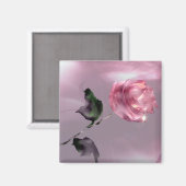 Aimant rose d'écoute 3D (Recto/Verso)