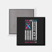 Aimant Rose Et Bleu Parce Que Les Hommes Nous Accompagnen (Recto/Verso)
