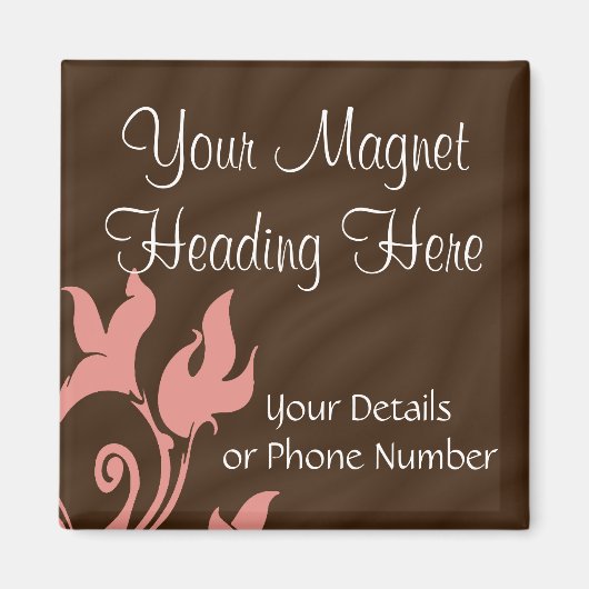Aimant Rose et Brown (Devant)