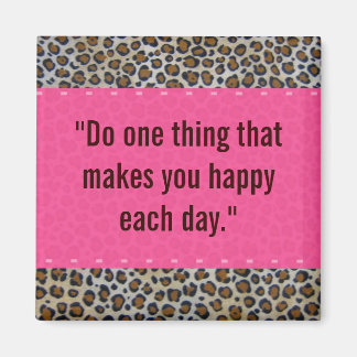 Aimant Rose et Empreinte de léopard