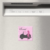 Aimant rose et noir 16 silhouette (In Situ (Lave-vaisselle))