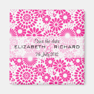 Aimant rose fleuri vintage