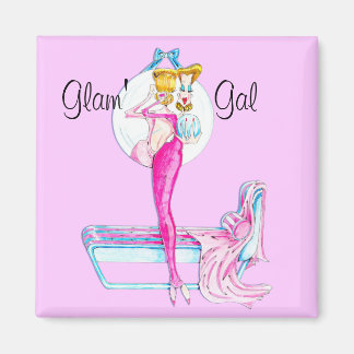 Aimant rose glam' Gal