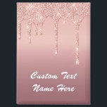 Aimant Rose Gold Parties scintillant personnalisé Nom du<br><div class="desc">Magnets avec Rose Gold Blush Parties scintillant Épercés Texte personnalisé Rose moderne Conception personnalisable - Ajouter votre nom de texte unique ou supprimer du texte - Faire votre cadeau spécial Aimant - Redimensionner et déplacer ou ajouter du texte / des éléments avec outil de personnalisation. Choisissez les polices / taille...</div>