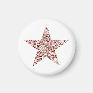 Aimant Rose Gold Sequin Twinkle Clipart Shining Star Clip